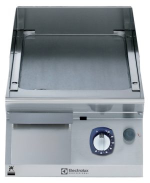 Electrolux Professional E7IIKTAOMCI 700XP 400mm Gas Fry Top, Smooth Brushed Chrome Plate (Code 371411)