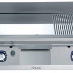 Electrolux Professional E7FTGHCP00 GAS FRYTOP-SMOOTH+RIBBED CHR.PLATE 800MM (Code 371041, Alias 9PDX371041)