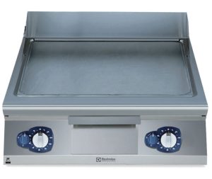 Electrolux Professional E7IIKTAOMEI 700XP 800mm Gas Fry Top, Smooth Brushed Chrome Plate (Code 371413)