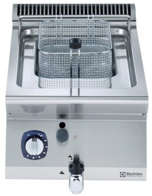 Electrolux Professional E7KKBTAOMCI 7 LITRE GAS FRYER TOP 400MM - QMARK (Code 371422)