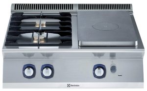 Electrolux Professional E7STGH3000 GAS SOLID TOP + 2 BURNERS 800MM (Code 371011, Alias 9PDX371011)