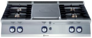 Electrolux Professional E7STGL5000 2-BURNER+GAS SOLID TOP+2 BURNER 1200 MM (Code 371012, Alias 9PDX371012)