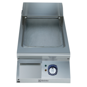 Electrolux Professional E9IINDAOMCA ELECTRIC FRYTOP SMOOTH HORIZONTAL PLATE 400 MM-BRUSHED CHROME (Code 391357)