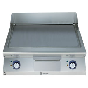 Electrolux Professional E9IINDAOMEA ELECTRIC FRYTOP SMOOTH HORIZONTAL PLATE 800 MM-BRUSHED CHROME (Code 391400)