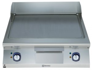 Electrolux Professional E9IINIAOMEA ELECTRIC FRYTOP SMOOTH HORIZONTAL PLATE 800MM-230V-BRUSHED CHROME (Code 391399)