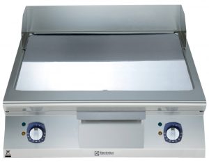 Electrolux Professional E9FTEHCS0N EL.FRYTOP POLISHED CHROME SMOOTH SLOPED 800 MM-230V (Code 391176)