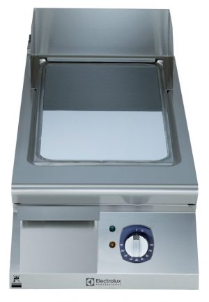 Electrolux Professional E9FTEDCS0N EL.FRYTOP POLISHED CHROME SMOOTH SLOPED 400 MM-230V (Code 391175)