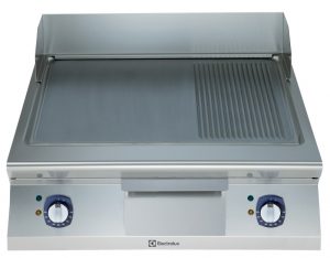 Electrolux Professional E9FTEHSP00 EL.FRYTOP SMOOTH+RIBBED SLOPED 800MM (Code 391070, Alias 9PDX391070)