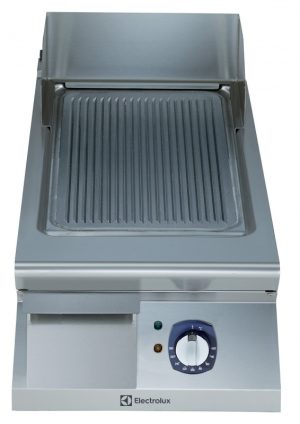 Electrolux Professional E9FTEDSR00 EL.FRYTOP RIBBED SLOPED PLATE 400 MM (Code 391068, Alias 9PDX391068)