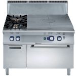 Electrolux Professional E9STGL3031 GAS SOLID TOP+2BURN+CONV.OVEN+CUP.1200MM (Code 391215, Alias 9PDX391215)