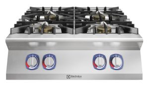 Electrolux Professional E9AARAAOME Modular Cooking Range Line 900XP 4-Eco Burner Gas Boiling Top, 10 kW (Code 391641)