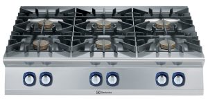 Electrolux Professional E9GCTL6C0M 6-BURNER(7.5KW)GAS BOIL.TOP 1200MM-TOWN (Code 391196, Alias 9PDX391196)