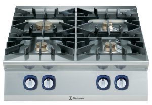 Electrolux Professional E9GCTH4C00 4-BURNER GAS BOILING TOP 800 MM TOWN GAS (Code 391193, Alias 9PDX391193)