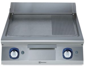 Electrolux Professional E9FTGHSP0C GAS FRYTOP(16KW)SMOOTH+RIBB.SLOPED 800MM (Code 391059, Alias 9PDX391059)