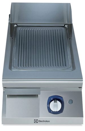 Electrolux Professional E9FTGDSR0C GAS FRYTOP(8KW)RIBBED SLOPED PLATE 400MM (Code 391057, Alias 9PDX391057)