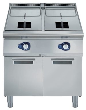 Electrolux Professional E9FRGH2GF0 15+15LT GAS FRYER-2 WELLS+2 BASKETS (Code 391078, Alias 9PDX391078)
