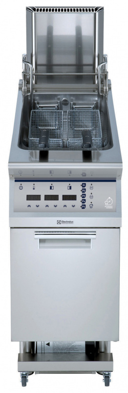 Electrolux Professional E9KKLQBAMCG 23L GAS FRYER HP, EL.CONTROL, PROGR, OIL PUMP, LIFT SYSTEM, AUTO COOK, 60HZ (Code 391379)