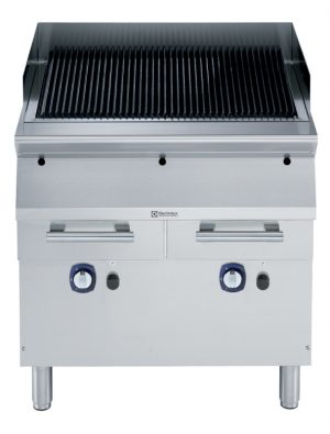Electrolux Professional E9JJATBAMEI GAS GRILL 800MM - QMARK (Code 391620)