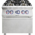 Electrolux Professional E9AARABBME Modular Cooking Range Line 900XP 4-Eco Burner Gas Range 10 kW on Gas Oven (Code 391642)