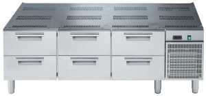 Electrolux Professional E9TTBPCOMKN REFRIGERATED BASE WITH 6 DRAWERS 1600MM-60HZ - R290 (Code 391605)