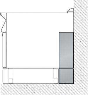 Electrolux Professional 9AC94 2 PANELS FOR SERVICE DUCT (SINGLE INST.) (Code 206181, Alias 8PDX206181)